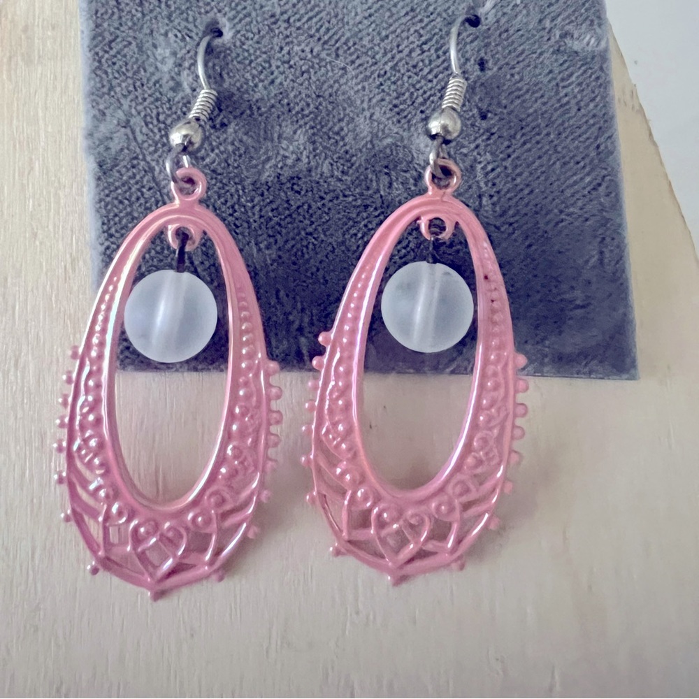 10 piece earring pink earring lot